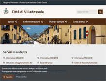 Tablet Screenshot of comune.villadossola.vb.it